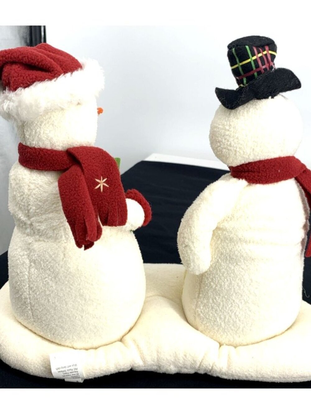 Hallmark Jingle Pals Mr & Mrs Snowmen Animated Musical Vintage Battery Operated - Picture 11 of 12